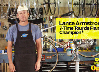 How to change a flat tyre with Lance Armstrong