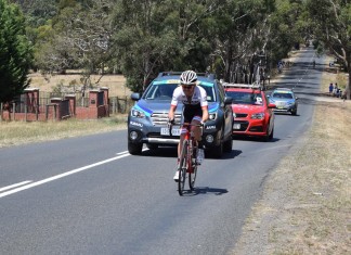 Jack Bobridge on his way to the 2016 Australian road race title