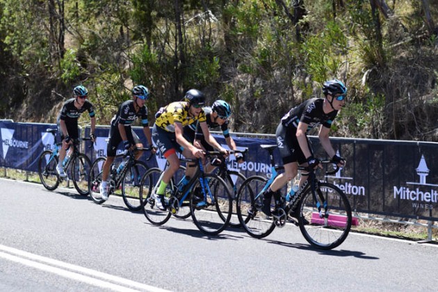 Team Sky leading the first ascent of Arthurs Seat