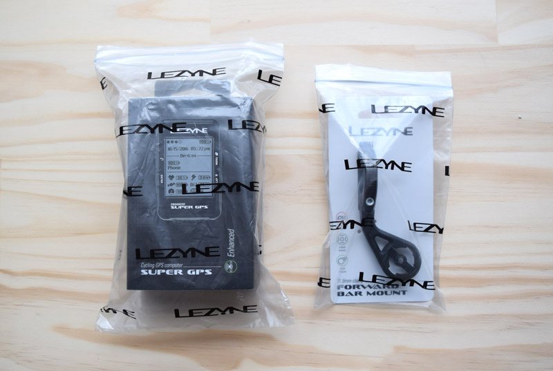 Lezyne package contents